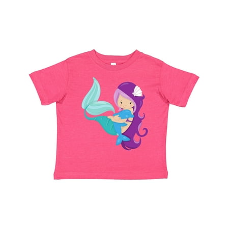 Inktastic Cute Mermaid Little Mermaid Purple Hair Dolphin Gift Toddler Toddler Girl T-Shirt
Inktastic Cute Mermaid Little Mermaid Purple Hair Dolphin Gift Toddler Toddler Girl T-Shirt