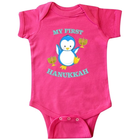 Inktastic My First Hanukkah with cute penguin Gift Baby Boy or Baby Girl Bodysuit
Inktastic My First Hanukkah with cute penguin Gift Baby Boy or Baby Girl Bodysuit