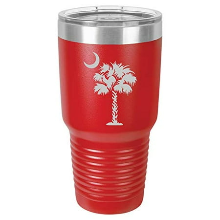 Tumbler Stainless Steel Vacuum Insulated Travel Mug Palmetto Tree South Carolina Palm Moon (Red 30 oz)
Tumbler Stainless Steel Vacuum Insulated Travel Mug Palmetto Tree South Carolina Palm Moon (Red 30 oz)