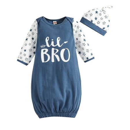 Dooleck Newborn Sleeper Gowns for Boys Baby Night Gown Cotton Sleeping Clothes 0-6 Months
Dooleck Newborn Sleeper Gowns for Boys Baby Night Gown Cotton Sleeping Clothes 0-6 Months