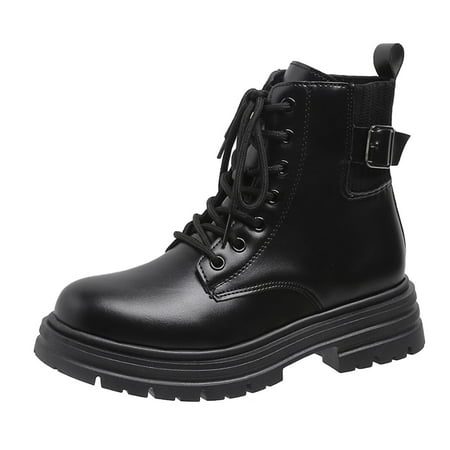 Fashion Autumn And Winter Women Boots Thick Sole Non Slip Lace Up Round Toe Solid Color Comfortable
Fashion Autumn And Winter Women Boots Thick Sole Non Slip Lace Up Round Toe Solid Color Comfortable