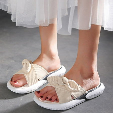 Fashion And Soft Surface Casual Flat Sandals Bottom Bowknot Slippers Women s Fabric Women s slipper Beige 7.5
Fashion And Soft Surface Casual Flat Sandals Bottom Bowknot Slippers Women s Fabric Women s slipper Beige 7.5