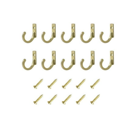 ADVEN Hanging Hooks Zinc Alloy Wall-mounted Door Screw Anti-skid Clothes Towels Hangers Multi-functional Set Accessory for Hotel Yellow/10Pcs/Set
ADVEN Hanging Hooks Zinc Alloy Wall-mounted Door Screw Anti-skid Clothes Towels Hangers Multi-functional Set Accessory for Hotel Yellow/10Pcs/Set
