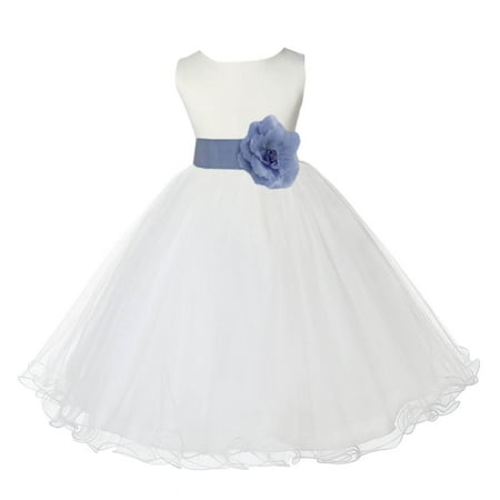 Ekidsbridal Satin Ivory Bluebird Tulle Rattail Flower Girl Dress for Baptism Wedding Mini Bridal Gown 829T S
Ekidsbridal Satin Ivory Bluebird Tulle Rattail Flower Girl Dress for Baptism Wedding Mini Bridal Gown 829T S