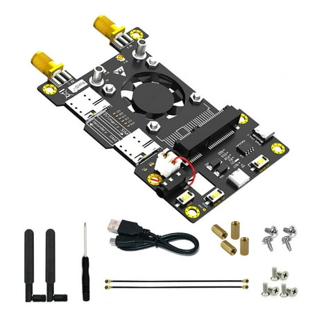 TINYSOME For RaspberryPi 4 3 2 3G/4G Mini PCIE Adapter Card With Cooler Fan LED