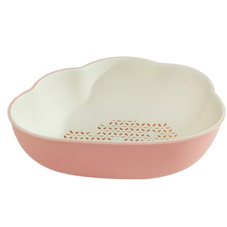 Double Layer Draining Basket Washing Fruit Vegetable Storage Basket Plastic Colander Strainer for Home Kitchen (Pink)
Double Layer Draining Basket Washing Fruit Vegetable Storage Basket Plastic Colander Strainer for Home Kitchen (Pink)