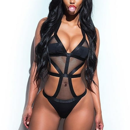 KUNPENG Women Sexy Bikini Set Hollow Deep V Bra Swimsuit Swimwear Bathing Suit Beach Valentine s Nightgown Pajamas Black / XL
KUNPENG Women Sexy Bikini Set Hollow Deep V Bra Swimsuit Swimwear Bathing Suit Beach Valentine s Nightgown Pajamas Black / XL