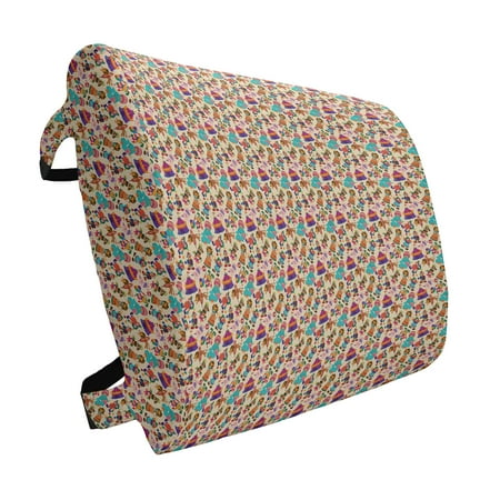 Circus Lumbar Pillow Comic Cartoon Pattern of Festival Carnival Elements as Tent Clown Dog Ring Ball Soft Back Cushion for Office Chairs with Adjustable Straps 14 x 13 Multicolor by Ambesonne
Circus Lumbar Pillow Comic Cartoon Pattern of Festival Carnival Elements as Tent Clown Dog Ring Ball Soft Back Cushion for Office Chairs with Adjustable Straps 14 x 13 Multicolor by Ambesonne