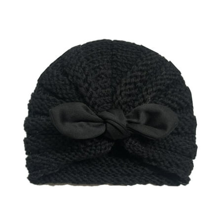 Relanfenk Baby Hats Boy Girl Knitted Turban Knotted Winter Warm Beanie Headwear Cap Hat