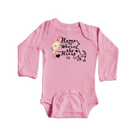 Inktastic Massachusetts Home is Where The Heart is with Watercolor Floral Gift Baby Girl Long Sleeve Bodysuit
Inktastic Massachusetts Home is Where The Heart is with Watercolor Floral Gift Baby Girl Long Sleeve Bodysuit