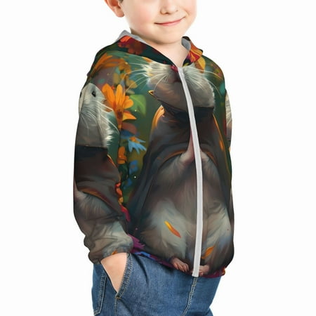Uemuo Colorful Flower Meditating Hamster Pattern Rash Guard for Boys Girls Long Sleeve Swim Shirts UPF 50+ UV Sun Protection Hooded Fishing Shirt with Pocket for Kid-4 Years
Uemuo Colorful Flower Meditating Hamster Pattern Rash Guard for Boys Girls Long Sleeve Swim Shirts UPF 50+ UV Sun Protection Hooded Fishing Shirt with Pocket for Kid-4 Years