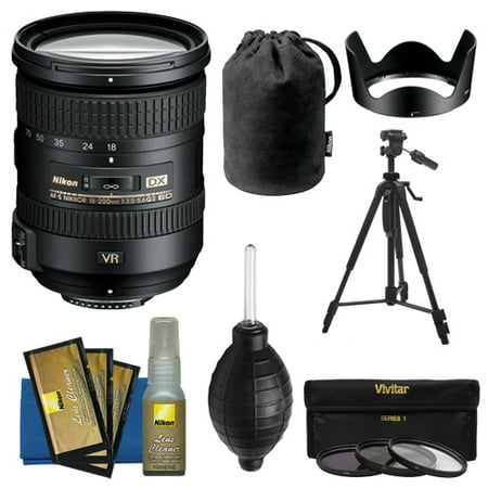 Nikon 18-200mm f\/3.5-5.6G VR II DX ED AF-S Nikkor-Zoom Lens + Tripod + 3 UV\/FLD\/CPL Filters + Kit for D3200, D3300, D5300, D5500, D7100, D7200 Camera Nikon 18-200mm f\/3.5-5.6G VR II DX ED AF-S Nikkor-Zoom Lens + Tripod + 3 UV\/FLD\/CPL Filters + Kit for D3200, D3300, D5300, D5500, D7100, D7200 Camera