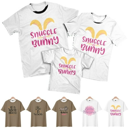 Easter Unisex Youth Crewneck Short Sleeve T-Shirts Novelty Shirt & Top Up to 8XL