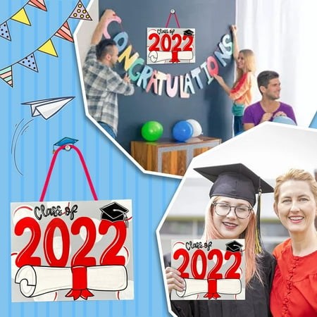 Graduation Season Square Graduation Wooden Pendant Ornament 27F