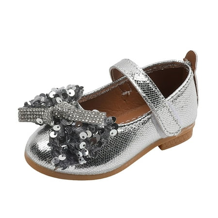 TAIAOJING Girls Flat Dress Shoes Shoes Solid Color Bow Rhinestones Sequins Shiny Flat Dress Non-Slip Shoe
TAIAOJING Girls Flat Dress Shoes Shoes Solid Color Bow Rhinestones Sequins Shiny Flat Dress Non-Slip Shoe