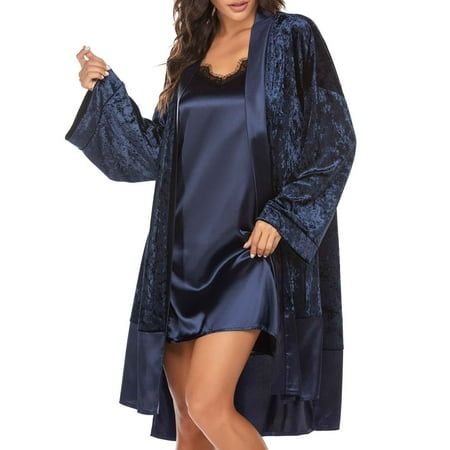 Ichuanyi Sleepwear Clearance Woman Fashion Solid Color Lace Long Sleeves Plus Size Nightgown Loose Tops Blouse Home Wear
Ichuanyi Sleepwear Clearance Woman Fashion Solid Color Lace Long Sleeves Plus Size Nightgown Loose Tops Blouse Home Wear