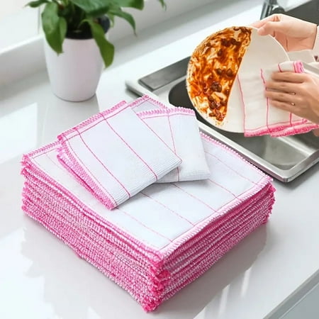 Kitchen Cleaning Cloths - Set of 10 Reusable Super Absorbent Dishcloths for Regular Kitchen Cleaning - 12in x 12in
Kitchen Cleaning Cloths - Set of 10 Reusable Super Absorbent Dishcloths for Regular Kitchen Cleaning - 12in x 12in