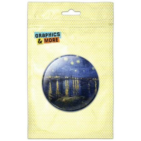 Starry Night Over the Rhone Vincent Van Gogh Refrigerator Button Magnet