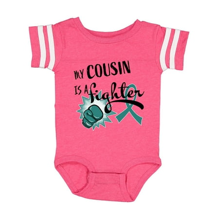 Inktastic Ovarian Cancer Awareness My Cousin is a Fighter Gift Baby Boy or Baby Girl Bodysuit
Inktastic Ovarian Cancer Awareness My Cousin is a Fighter Gift Baby Boy or Baby Girl Bodysuit
