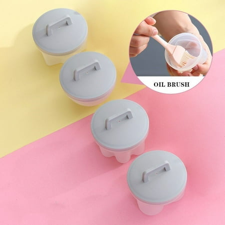 4pcs/set Reusable Nice Plastic Cute Boiler Egg Spores Set Kitchen Egg Cooker Tool With Lid Brush Pancake Maker Egg Mold Form