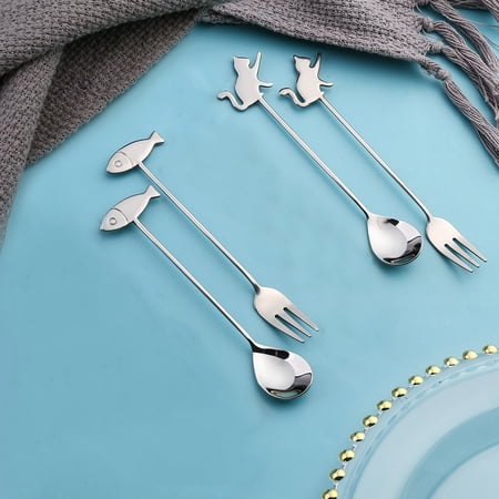 Citystores Stainless Steel Long Handle Coffee Stirring Spoon Cake Fork Tableware Supplies Primary Color
Citystores Stainless Steel Long Handle Coffee Stirring Spoon Cake Fork Tableware Supplies Primary Color