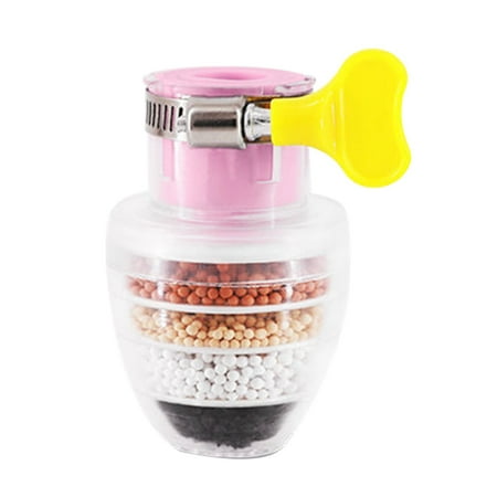 Tiitstoy Universal Interface Faucet Filter Kitchen Home Water Purification Universal Watersaving Water Filter Pink
Tiitstoy Universal Interface Faucet Filter Kitchen Home Water Purification Universal Watersaving Water Filter Pink