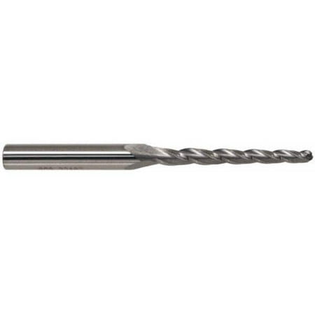 Accupro 3.5° 1/16 Small End Diam 1 LOC 3 Flute Solid Carbide Tapered Ball End Mill Uncoated 2-1/2 OAL 1/4 Shank Diam Spiral Flute Centercutting
Accupro 3.5° 1/16 Small End Diam 1 LOC 3 Flute Solid Carbide Tapered Ball End Mill Uncoated 2-1/2 OAL 1/4 Shank Diam Spiral Flute Centercutting
