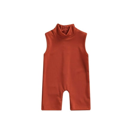 Calsunbaby Toddler Baby Girls Summer Romper Infants Solid Color High Neck Sleeveless Short Jumpsuit One-Piece Streetwear
Calsunbaby Toddler Baby Girls Summer Romper Infants Solid Color High Neck Sleeveless Short Jumpsuit One-Piece Streetwear