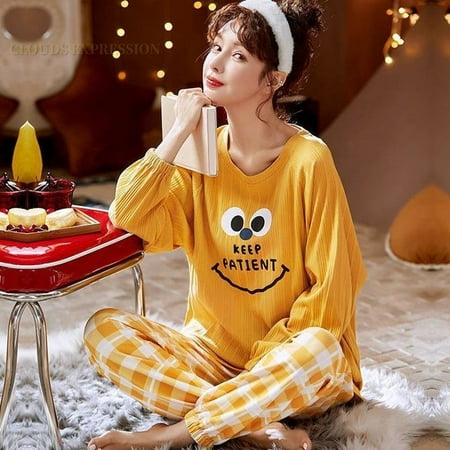 QWZNDZGR Autumn Sleep Lounge Pajama Long Sleeved Top Polka Dots Women Pajama Sets Cartoon Pyjamas Cotton Sleepwear Women M L XL XXL XXXL
QWZNDZGR Autumn Sleep Lounge Pajama Long Sleeved Top Polka Dots Women Pajama Sets Cartoon Pyjamas Cotton Sleepwear Women M L XL XXL XXXL