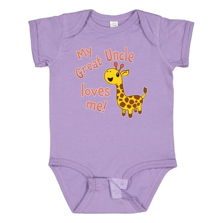 Inktastic My Great Uncle Loves Me- Cute Giraffe Gift Baby Boy or Baby Girl Bodysuit
Inktastic My Great Uncle Loves Me- Cute Giraffe Gift Baby Boy or Baby Girl Bodysuit