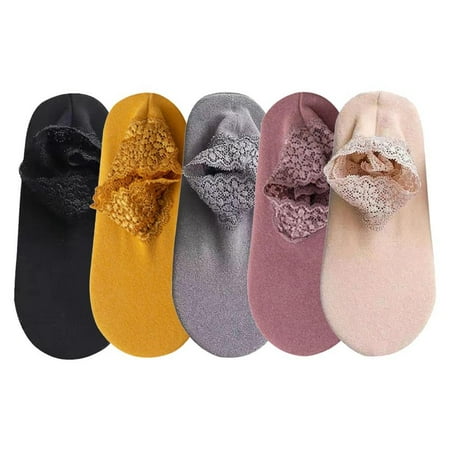 5 Pairs Women s Ankle Socks Winter Lace Frilly Non-Slip Crew Socks Low Cut Warm Ankle Boot Socks for Ladies
5 Pairs Women s Ankle Socks Winter Lace Frilly Non-Slip Crew Socks Low Cut Warm Ankle Boot Socks for Ladies