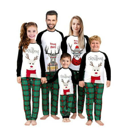 Huakaishijie Christmas Pajamas for Family Elk Long Sleeve Top and Long Pants Matching Pjs Set
Huakaishijie Christmas Pajamas for Family Elk Long Sleeve Top and Long Pants Matching Pjs Set