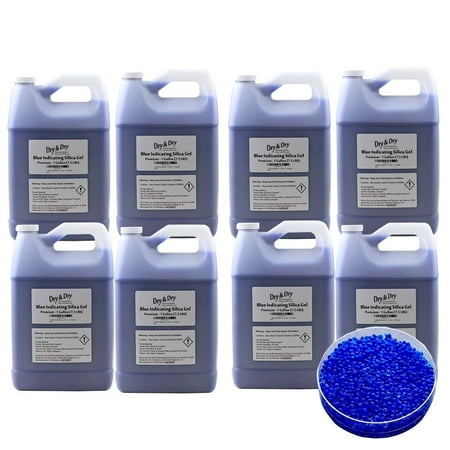 8 Gallon Dry & Dry Premium Blue Indicating Silica Gel Beads (Industry Standard 2-4 mm) - 60 LBS Reusable
8 Gallon Dry & Dry Premium Blue Indicating Silica Gel Beads (Industry Standard 2-4 mm) - 60 LBS Reusable