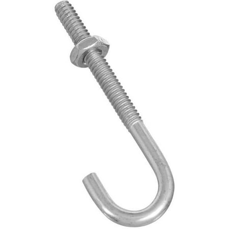 22PC National Manufacturing Sales 2195Bc 3/16X2-1/2 Zinc J Bolt / 1 EA