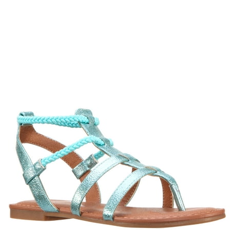 KIDPIK Girls Metallic Sandal Size: 9 Toddler - 6 Youth
