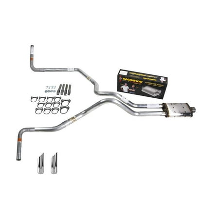 F150 87-94 dual exhaust 2.25 MA pipe Magnaflow SW Tip Side Exit
