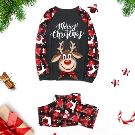 Christmas Gifts Parent Child Christmas Deer Print Parent Child Plaid Trousers Pajamaslong Sleeved Homewear Three Piece Suit Set (Dad) Polyester Red M
Christmas Gifts Parent Child Christmas Deer Print Parent Child Plaid Trousers Pajamaslong Sleeved Homewear Three Piece Suit Set (Dad) Polyester Red M