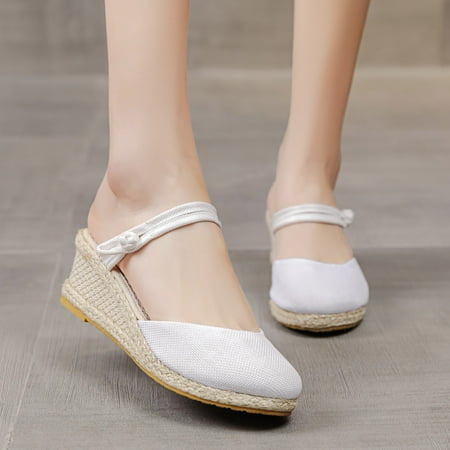 Fashion Women Solid Color Summer Weave Comfortable Wedges Shoes Beach Round Toe Breathable Sandals
Fashion Women Solid Color Summer Weave Comfortable Wedges Shoes Beach Round Toe Breathable Sandals