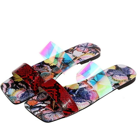 Inkach Women Sandals Summer Fashion Leopard Beach Shoes Flat Heel Butterfly Sandals
Inkach Women Sandals Summer Fashion Leopard Beach Shoes Flat Heel Butterfly Sandals