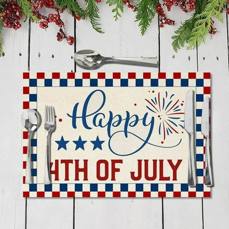 Independence Day Decorations Star Placemats American Flag Patriotic Decorative For Dinner Parties
Independence Day Decorations Star Placemats American Flag Patriotic Decorative For Dinner Parties