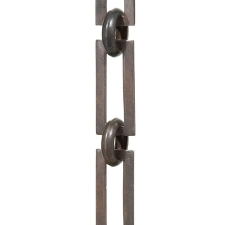 B&P Lamp® Hand Made Solid Brass Chain With Rectangular Links