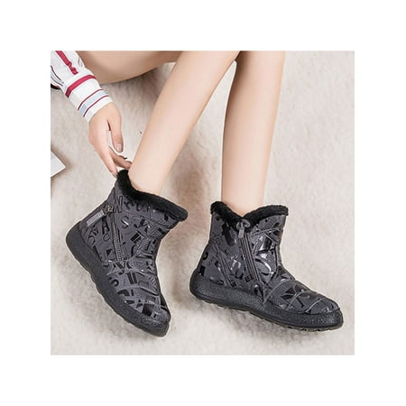 GENILU Women Winter Warm Snow Boots Comfortable Faux Fur Lined Outdoor Snow Shoes Waterproof Hiking Boots
GENILU Women Winter Warm Snow Boots Comfortable Faux Fur Lined Outdoor Snow Shoes Waterproof Hiking Boots