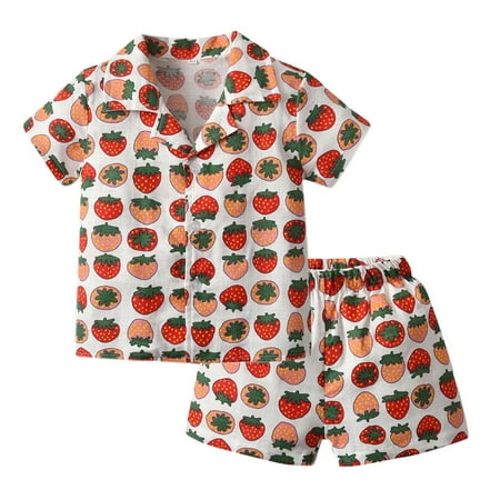 NOKIO Boys And Girls Cotton Short Sleeve Pajama Sets Children S Short Sleeve Loungewear Sets Kids Toddler Baby Girls Spring Summer Fruit Print Short Sleeve Sleepwear Outfits Pajamas Clothes
NOKIO Boys And Girls Cotton Short Sleeve Pajama Sets Children S Short Sleeve Loungewear Sets Kids Toddler Baby Girls Spring Summer Fruit Print Short Sleeve Sleepwear Outfits Pajamas Clothes