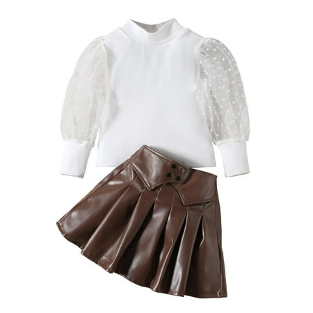 Odeerbi Girls Pleated Leather Skirt Turtleneck Top Set Toddler Girls Clothes Princess Party Tulle Dress Patchwork Mesh 2024 Long Sleeve Pleated Short Skirt Two-piece Suit White 1-2 Years
Odeerbi Girls Pleated Leather Skirt Turtleneck Top Set Toddler Girls Clothes Princess Party Tulle Dress Patchwork Mesh 2024 Long Sleeve Pleated Short Skirt Two-piece Suit White 1-2 Years