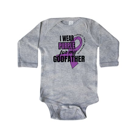 Inktastic Chronic Pain I Wear Purple For My Godfather Gift Baby Boy or Baby Girl Long Sleeve Bodysuit
Inktastic Chronic Pain I Wear Purple For My Godfather Gift Baby Boy or Baby Girl Long Sleeve Bodysuit