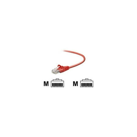 2PK Belkin Cat Cbl Rj45m/rj45m 14 Red (A3L791B14REDS)