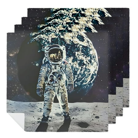 Facannap Astronaut Moon Space Cloth Napkins for Hotel Home Banquet Atmosphere Embellishment Gift Home Decor 6 PCS
Facannap Astronaut Moon Space Cloth Napkins for Hotel Home Banquet Atmosphere Embellishment Gift Home Decor 6 PCS