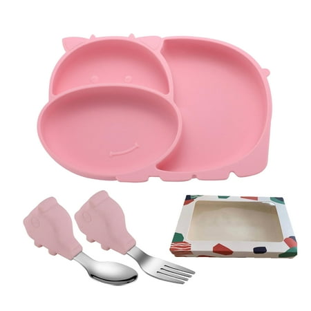 huoge Silicone Baby Suction Plates Silicone Bowl for Toddler