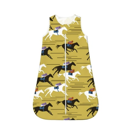 Fotbe Horsemen In Horseraces Pattern Sleep Sack - Baby Wearable Blanket with Zipper Extra Soft Cotton Sleeveless Sleeping Bag for Infants-Large
Fotbe Horsemen In Horseraces Pattern Sleep Sack - Baby Wearable Blanket with Zipper Extra Soft Cotton Sleeveless Sleeping Bag for Infants-Large