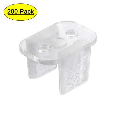 Uxcell Fixing Clamps Holder for 8mm LED Neon Strips Mounting Clips 200 Pack